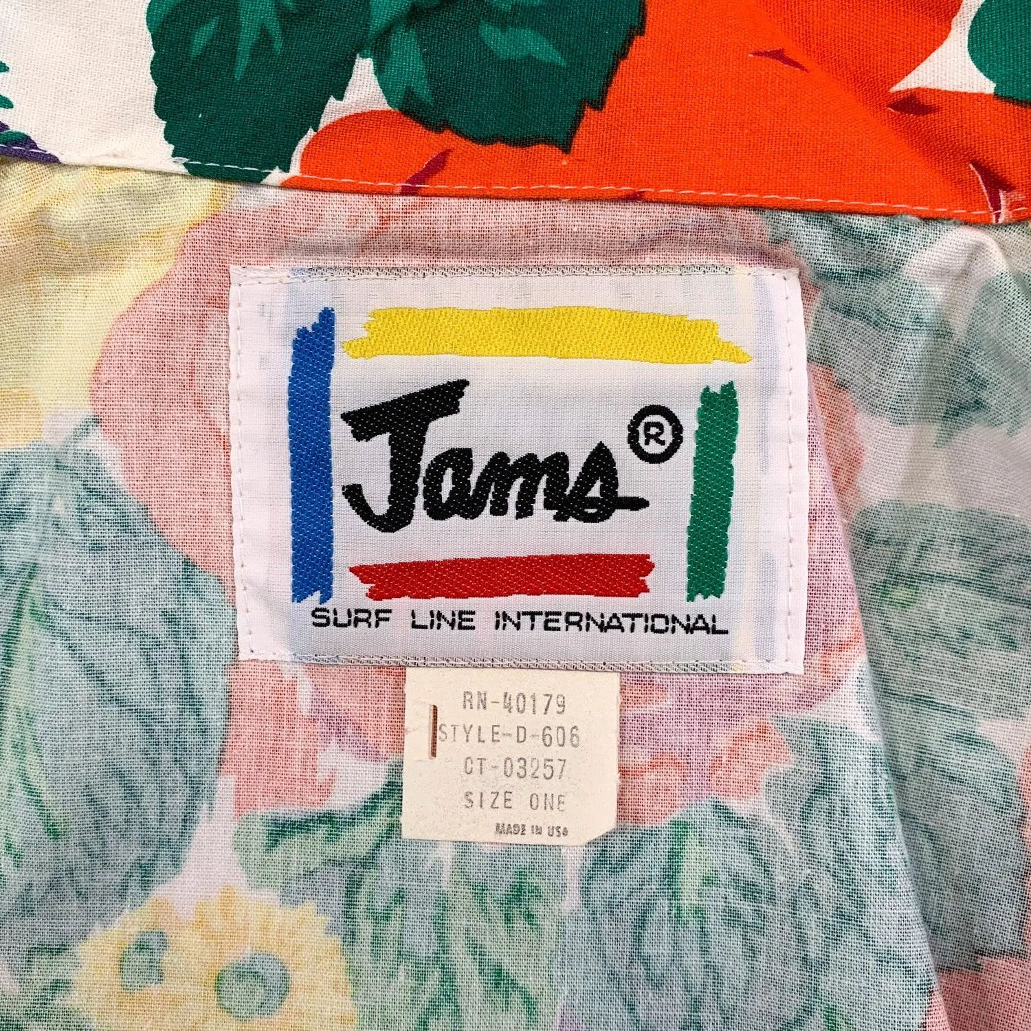 1980's Original Jams Surf Line International Blazer - White Floral