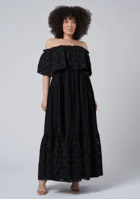 Aelita Broderie Maxi Dress
