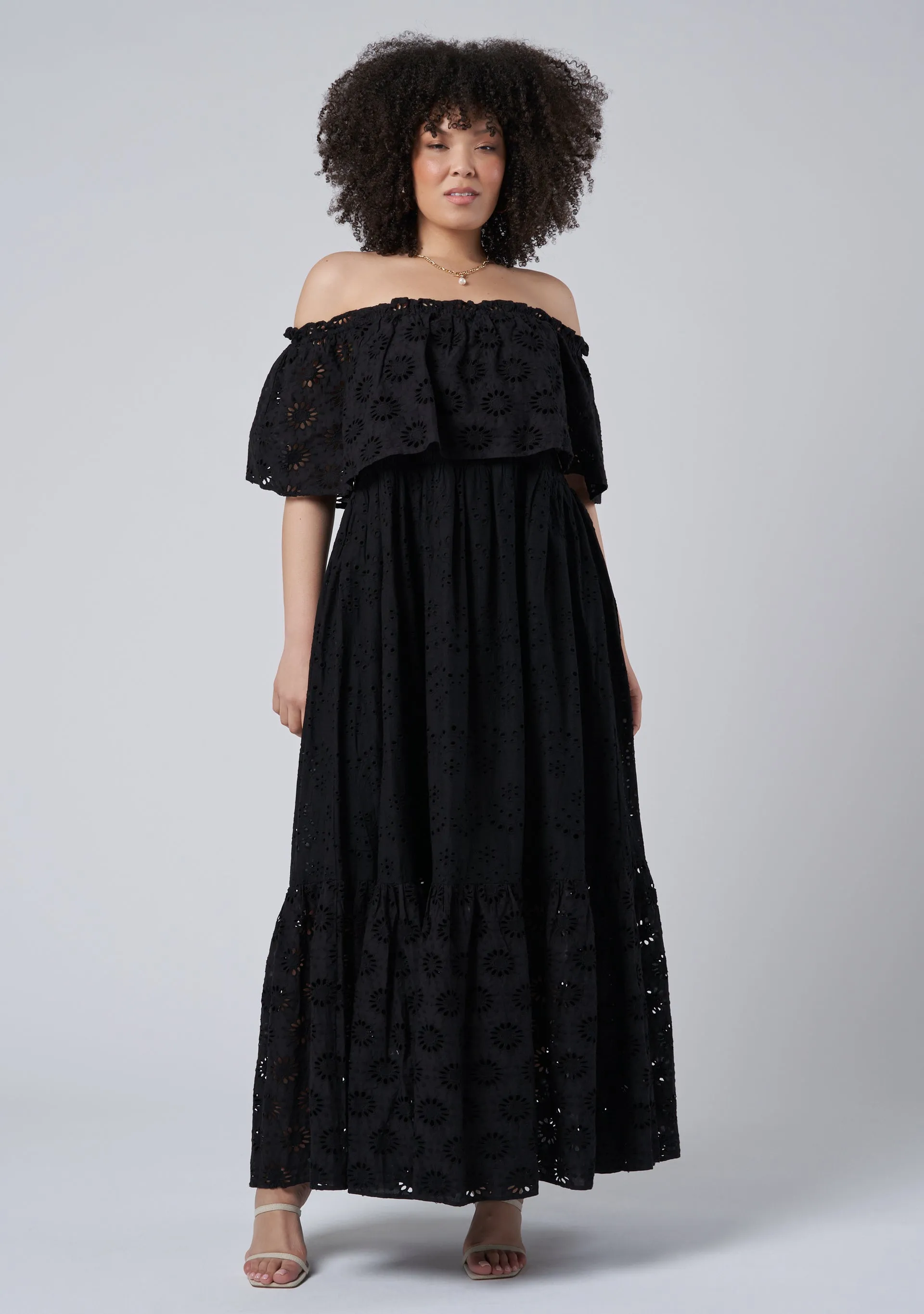 Aelita Broderie Maxi Dress