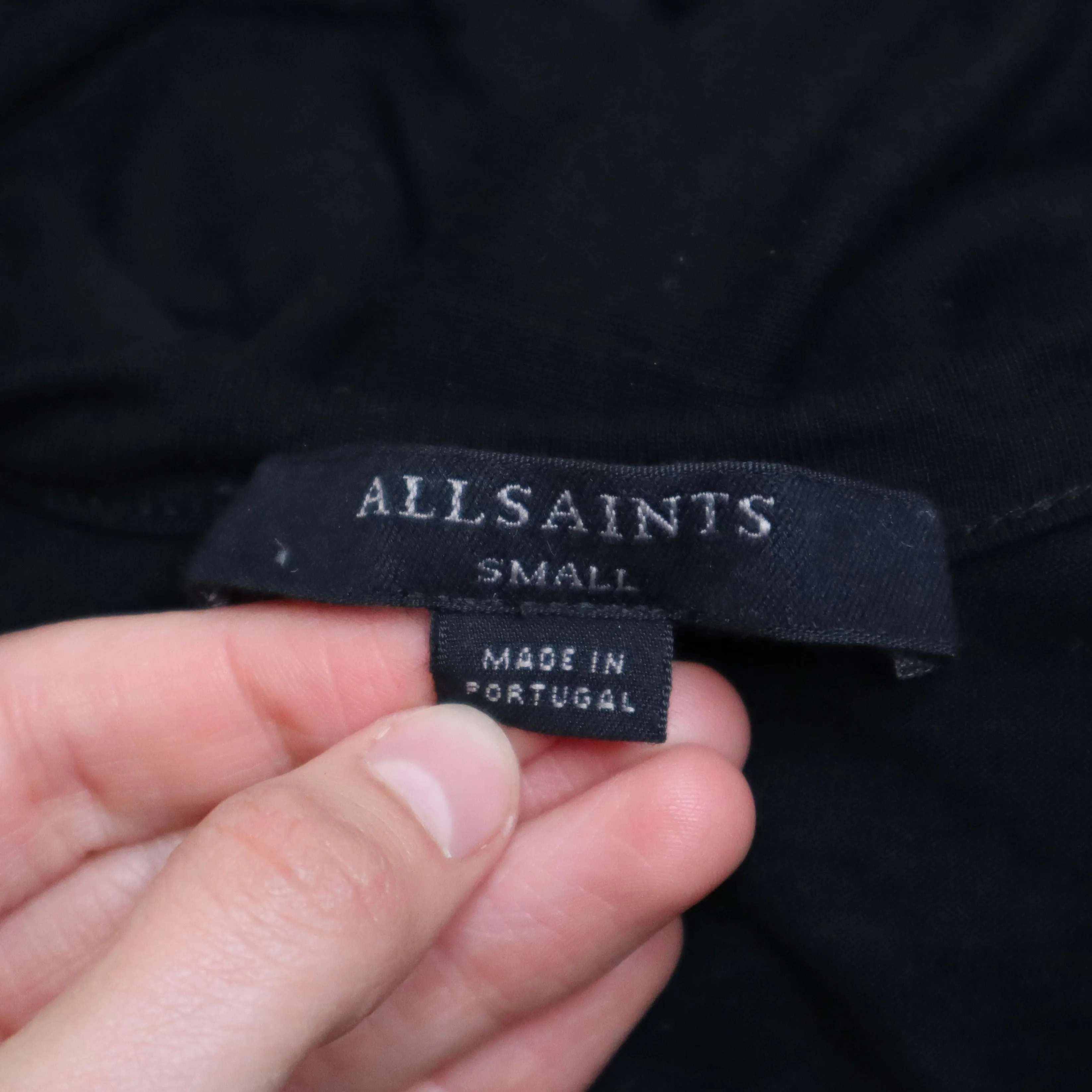 All Saints Black Corset Maxi Dress (Small) 