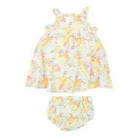 Angel Dear Paperbag Ruffle Sundress Spring Meadow