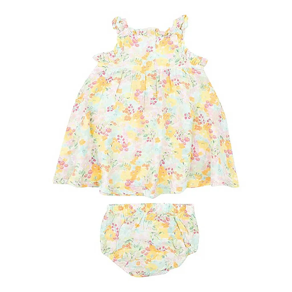 Angel Dear Paperbag Ruffle Sundress Spring Meadow