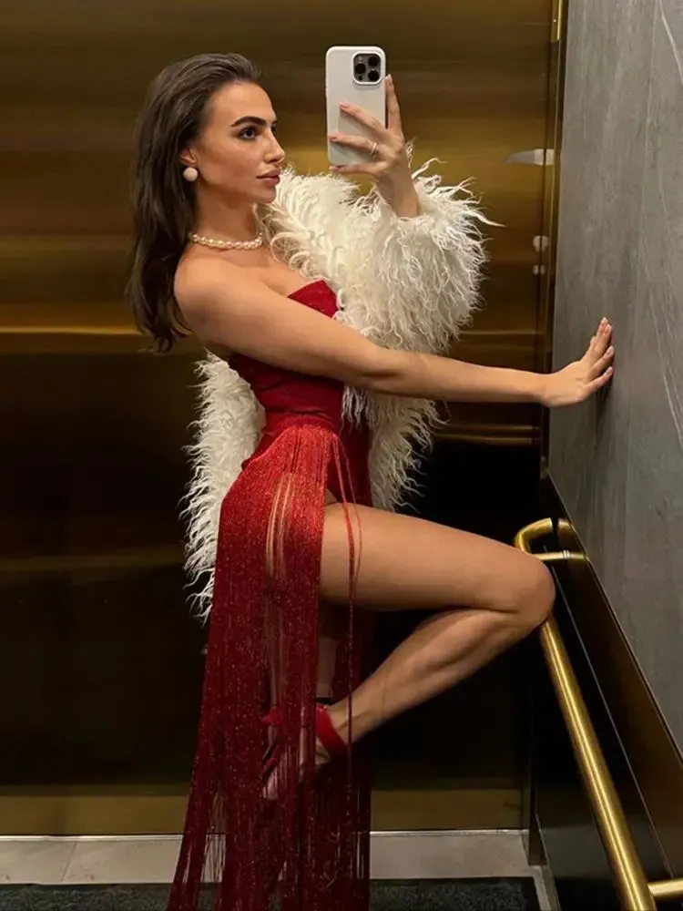 Aspen Tassel Bandage Dress