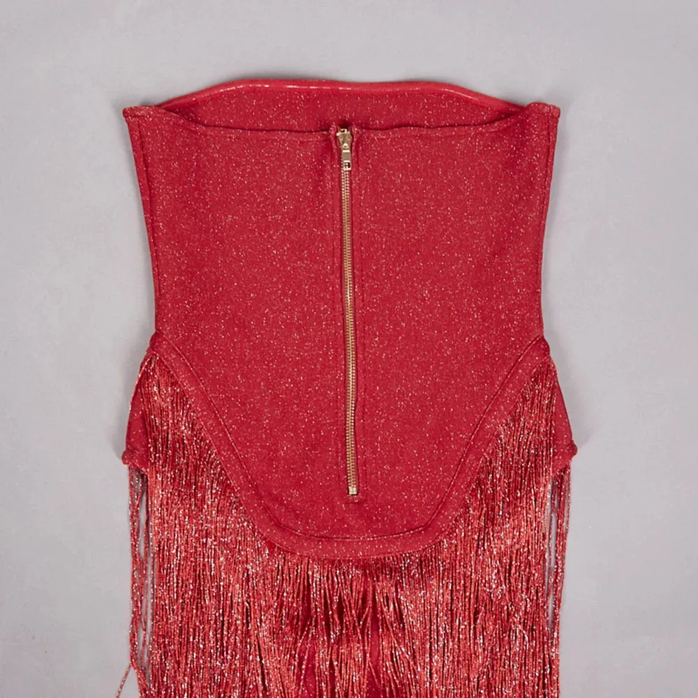 Aspen Tassel Bandage Dress
