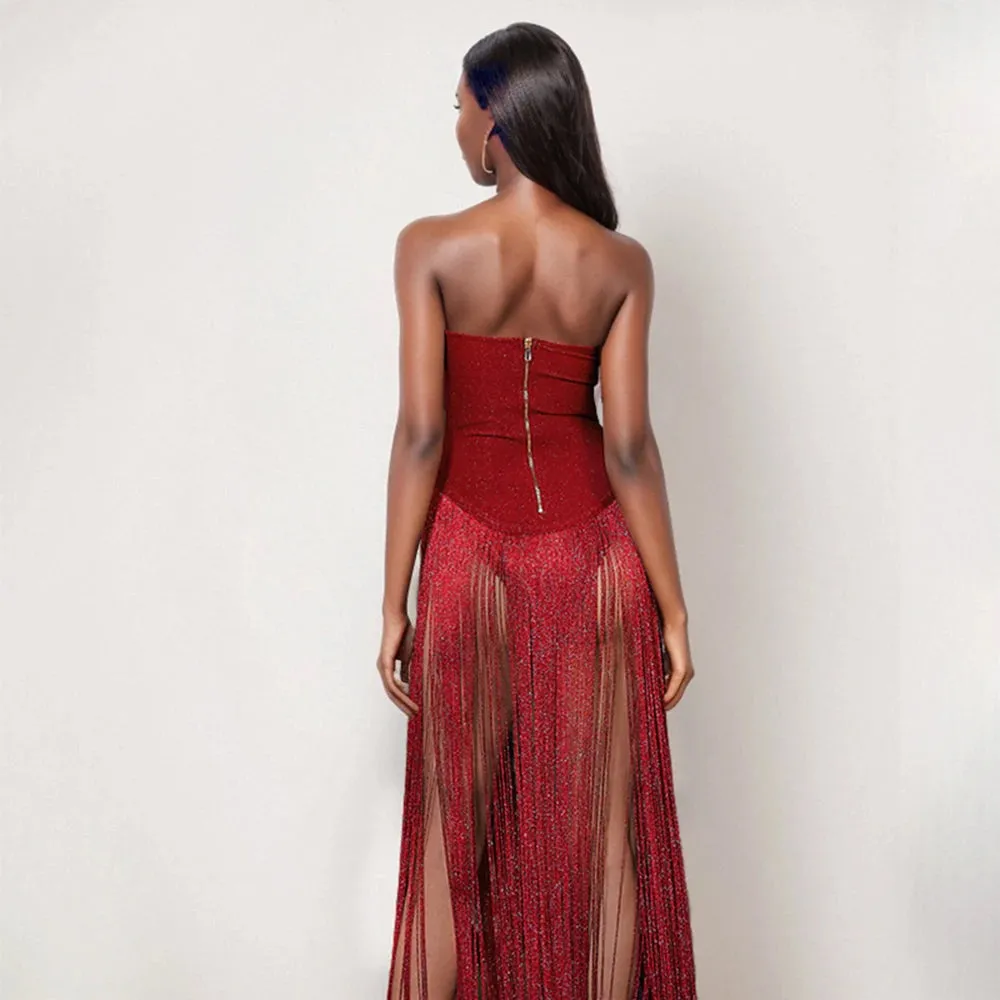 Aspen Tassel Bandage Dress