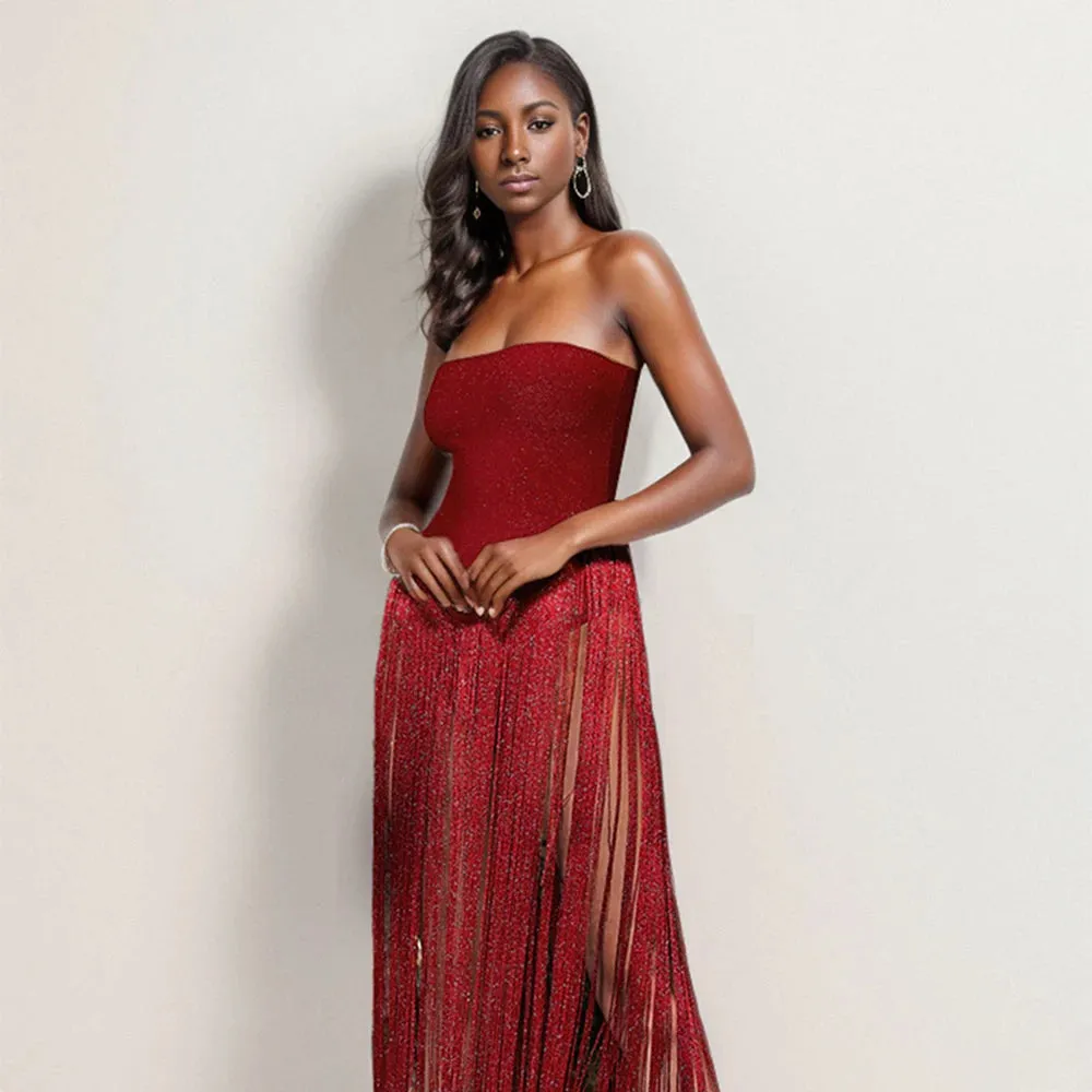 Aspen Tassel Bandage Dress