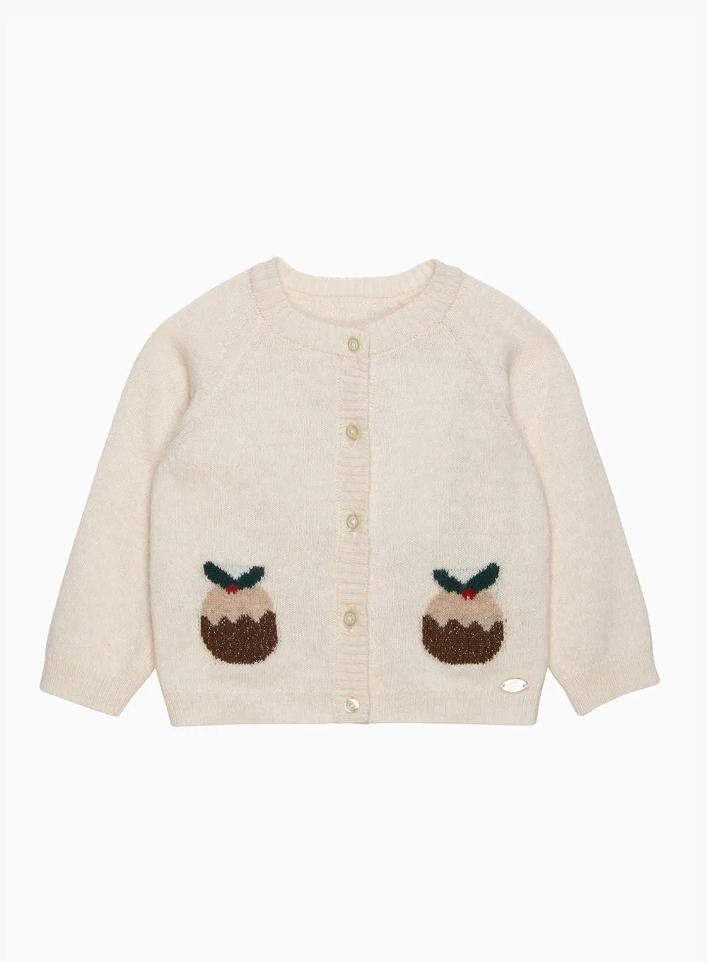 Baby Christmas Pudding Cardigan