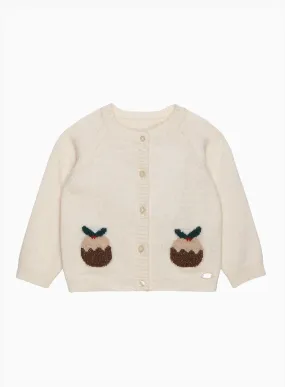 Baby Christmas Pudding Cardigan