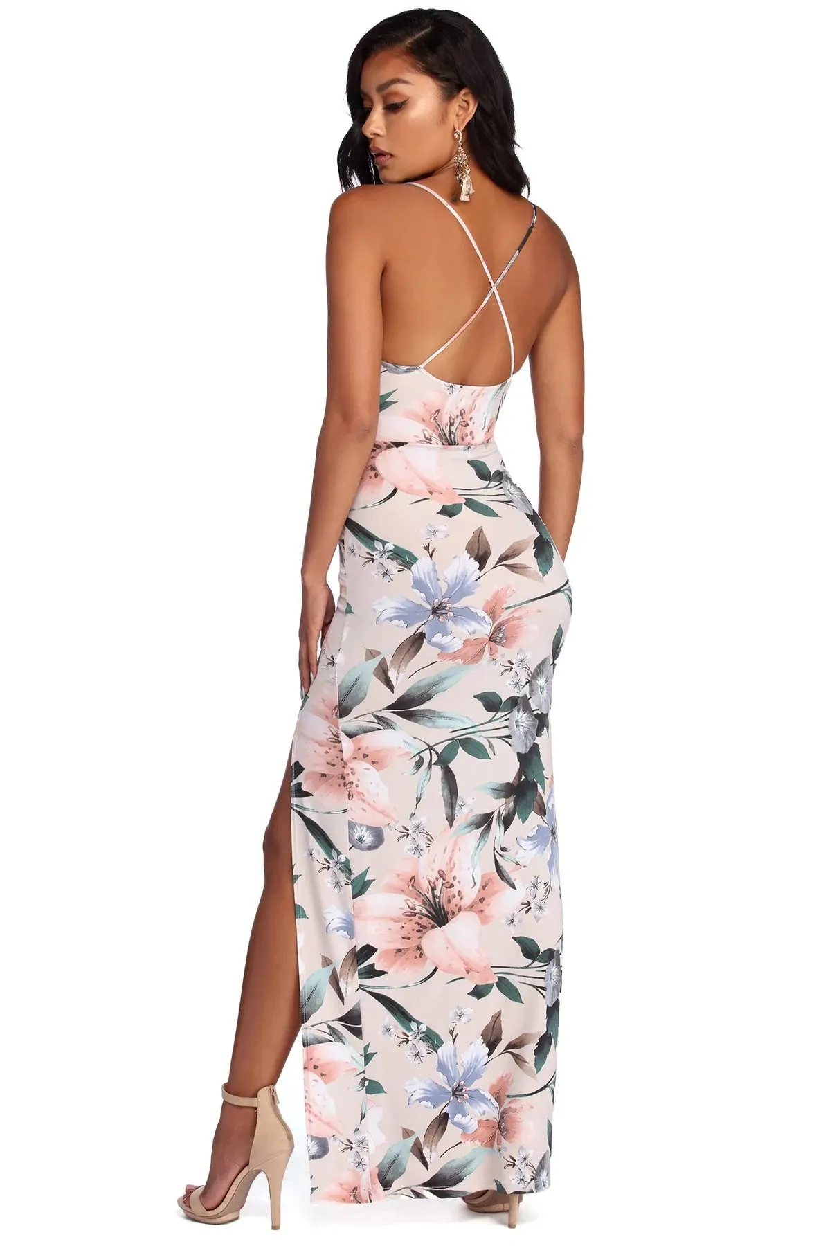 Blossom In Florals Maxi Dress