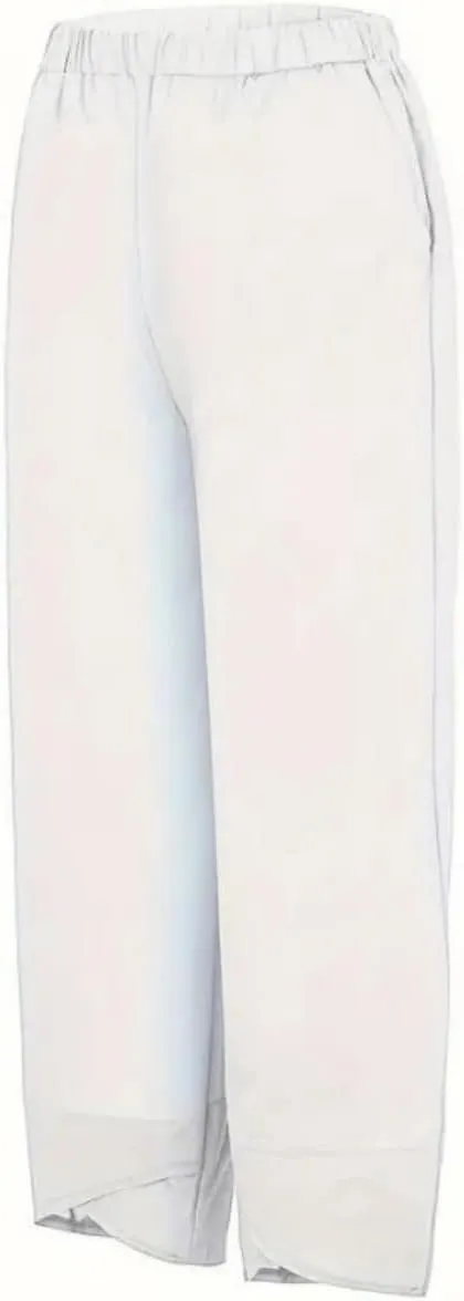 Capris Pants for Womens Cotton Linen Wide Leg Plus Size Cropped Pants Print Comfy Elastic Waist Sweatpants
