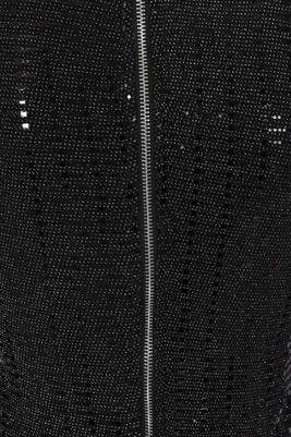 Center Stage Black Metallic Mirrored Sequin Co Ord Top Trousers Set