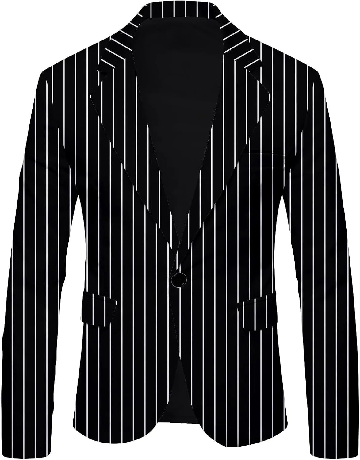 Christmas Blazer for Mens, Ugly Xmas Santa Claus Snowflake Print Tuxedo Suit Jacket One Button Lapel Party Blazers
