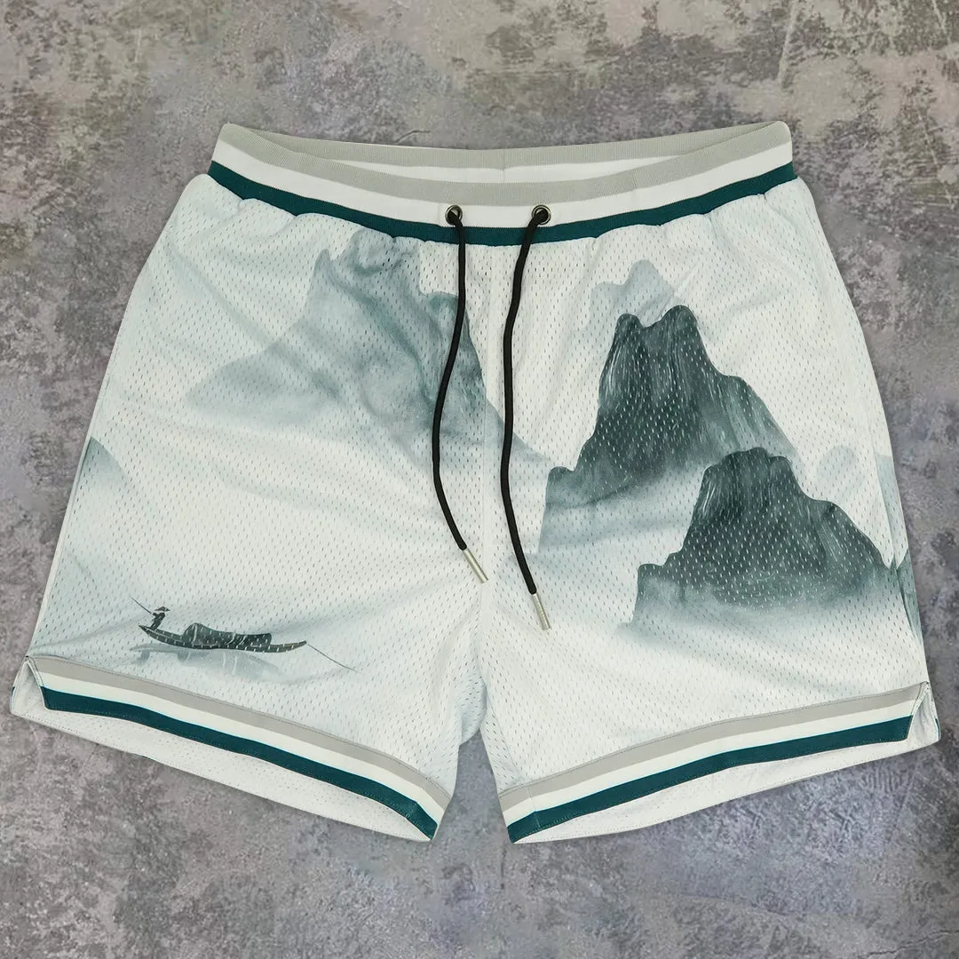 Fashion Art Casual Mesh Shorts