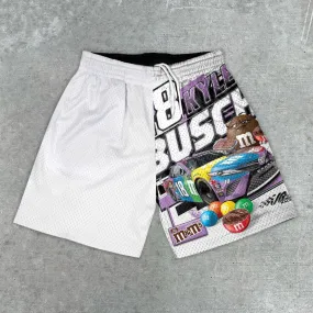 Fashion casual preppy racing print shorts