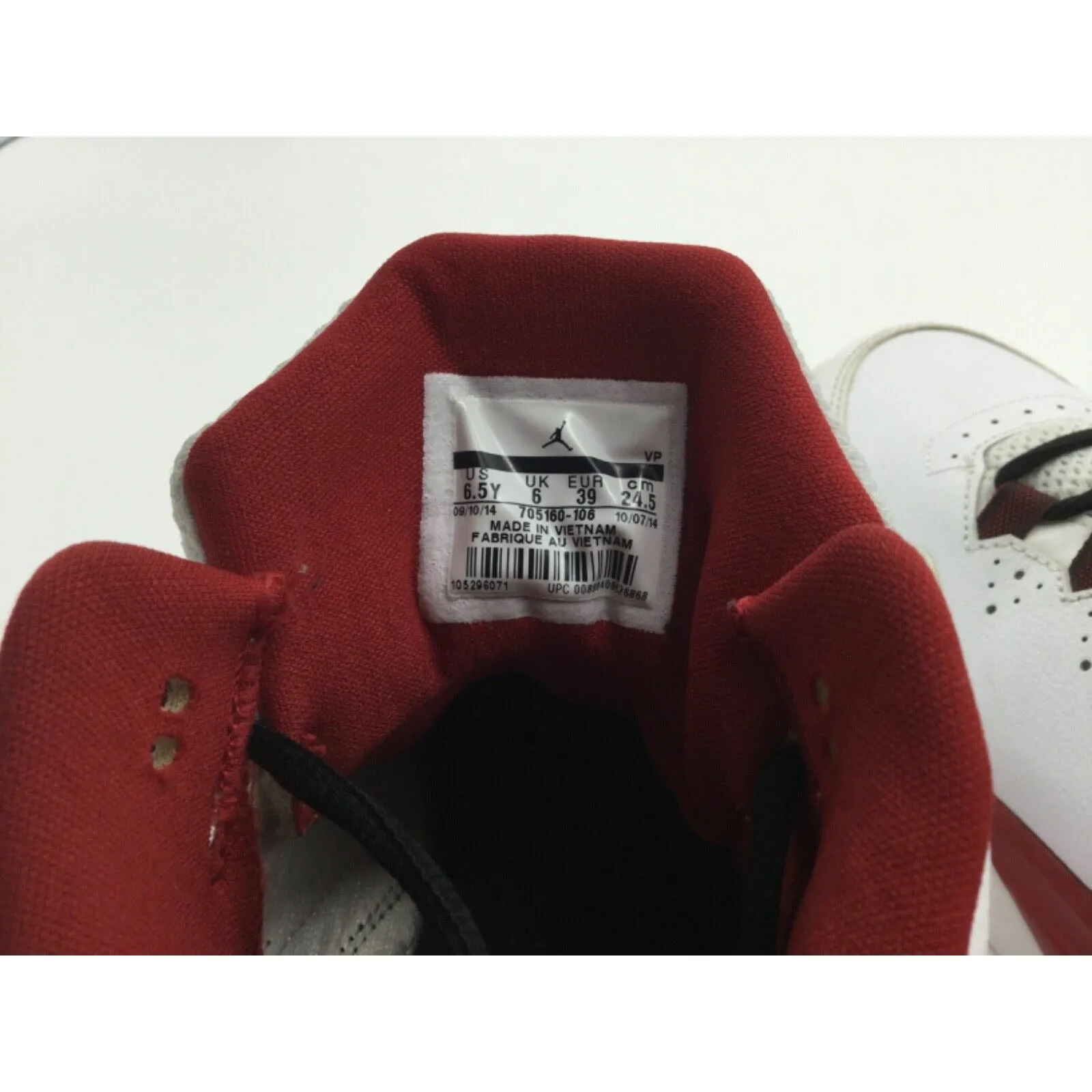 Jordan Flight Orgin 2, Red, black and white, Size 6.5Y