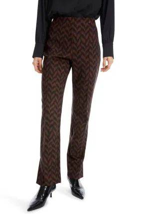 Marc Cain Collection Trousers Pull-On Brown Deep Wood XC 81.50 J43 691