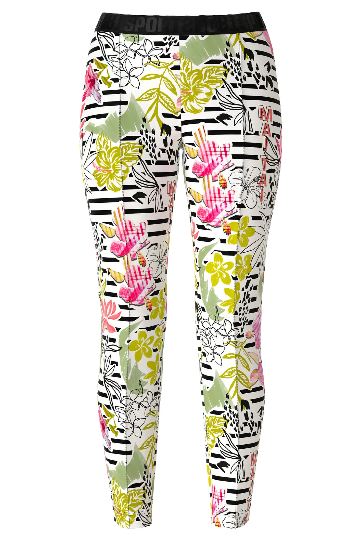 Marc Cain Sports US 81.27 J28 Green Light Limeade Happy Times Pull-On Trousers