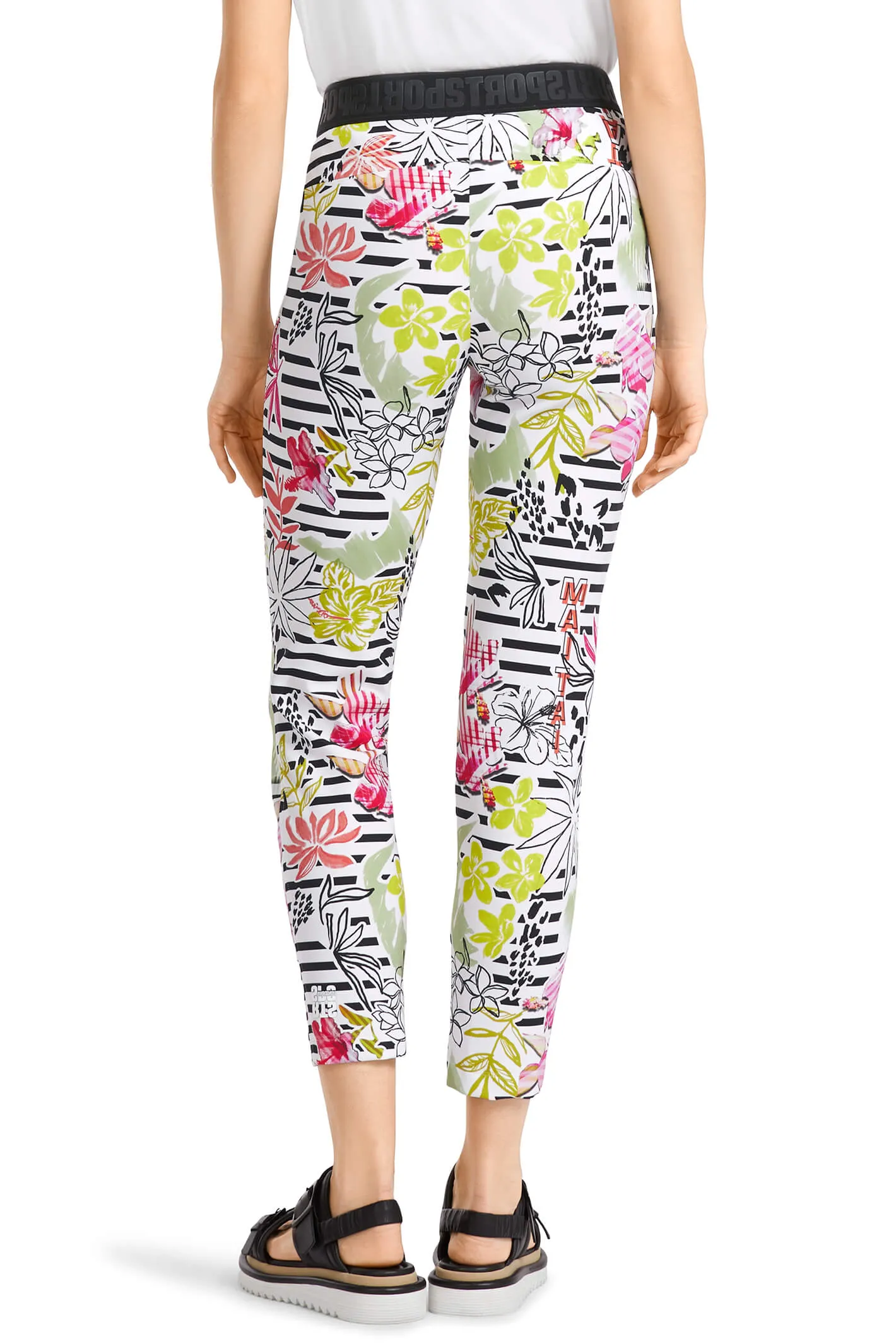 Marc Cain Sports US 81.27 J28 Green Light Limeade Happy Times Pull-On Trousers