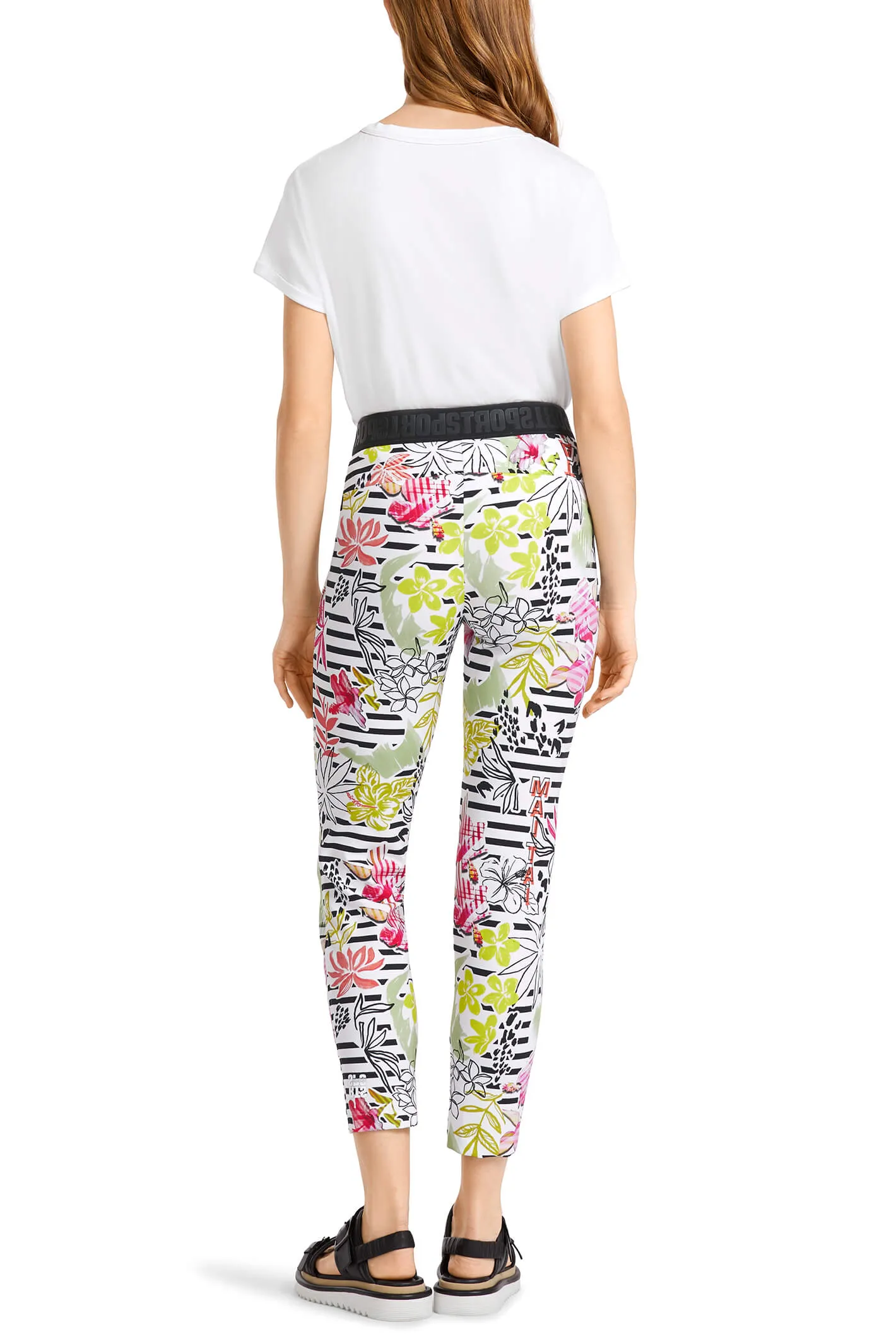 Marc Cain Sports US 81.27 J28 Green Light Limeade Happy Times Pull-On Trousers