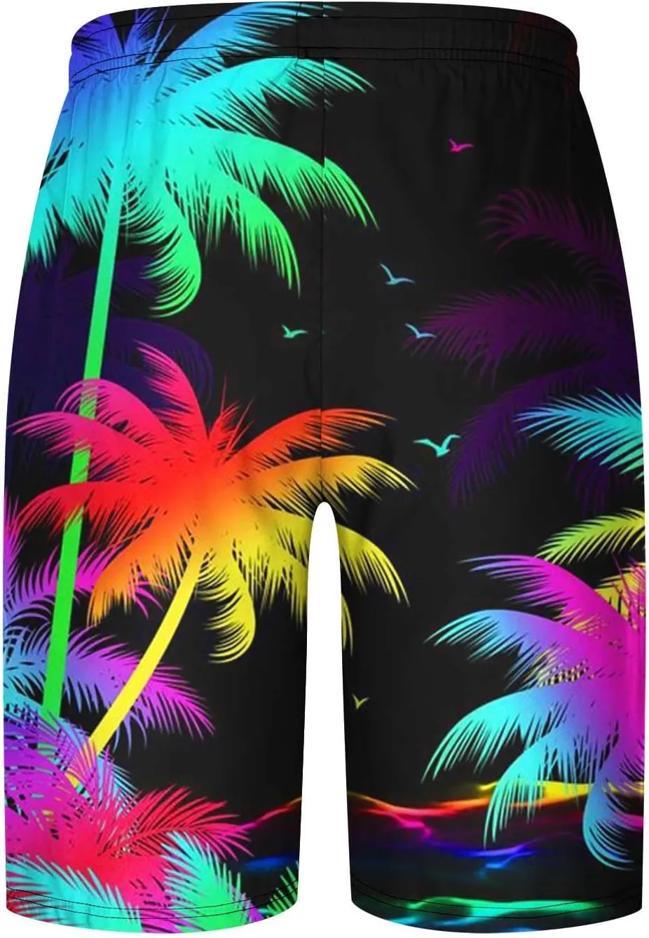 Mens Casual Beach Shorts Hawaiian Shorts Vacation Lounge Short Pants Pajama Shorts Quick Dry Workout Shorts