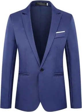 Men's Causal Suit Blazer Slim Fit Sport Jackets for Men Two Button Business Wedding Party Banquet