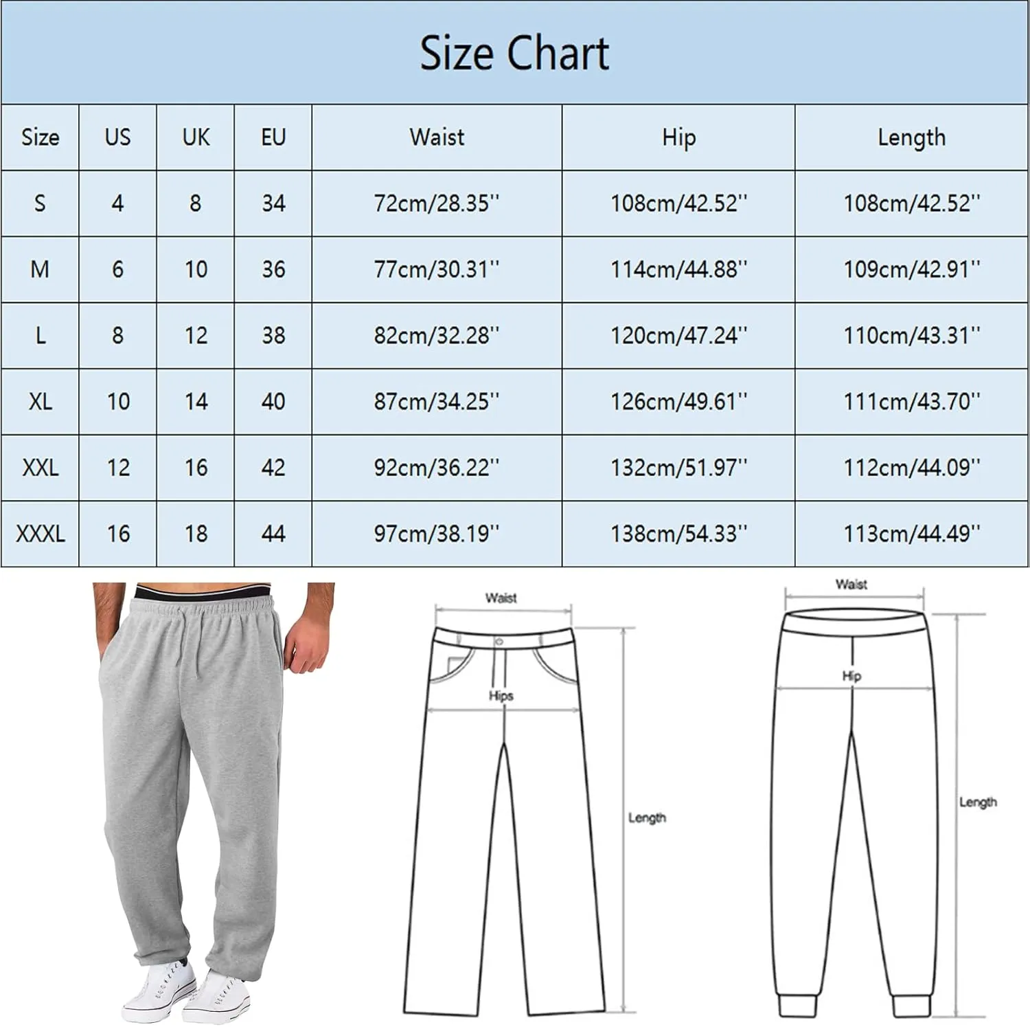 Men's Fashion Sweatpants Solid Color Joggers Lounge Golf Pants Fall Winter Long Trousers with Pockets