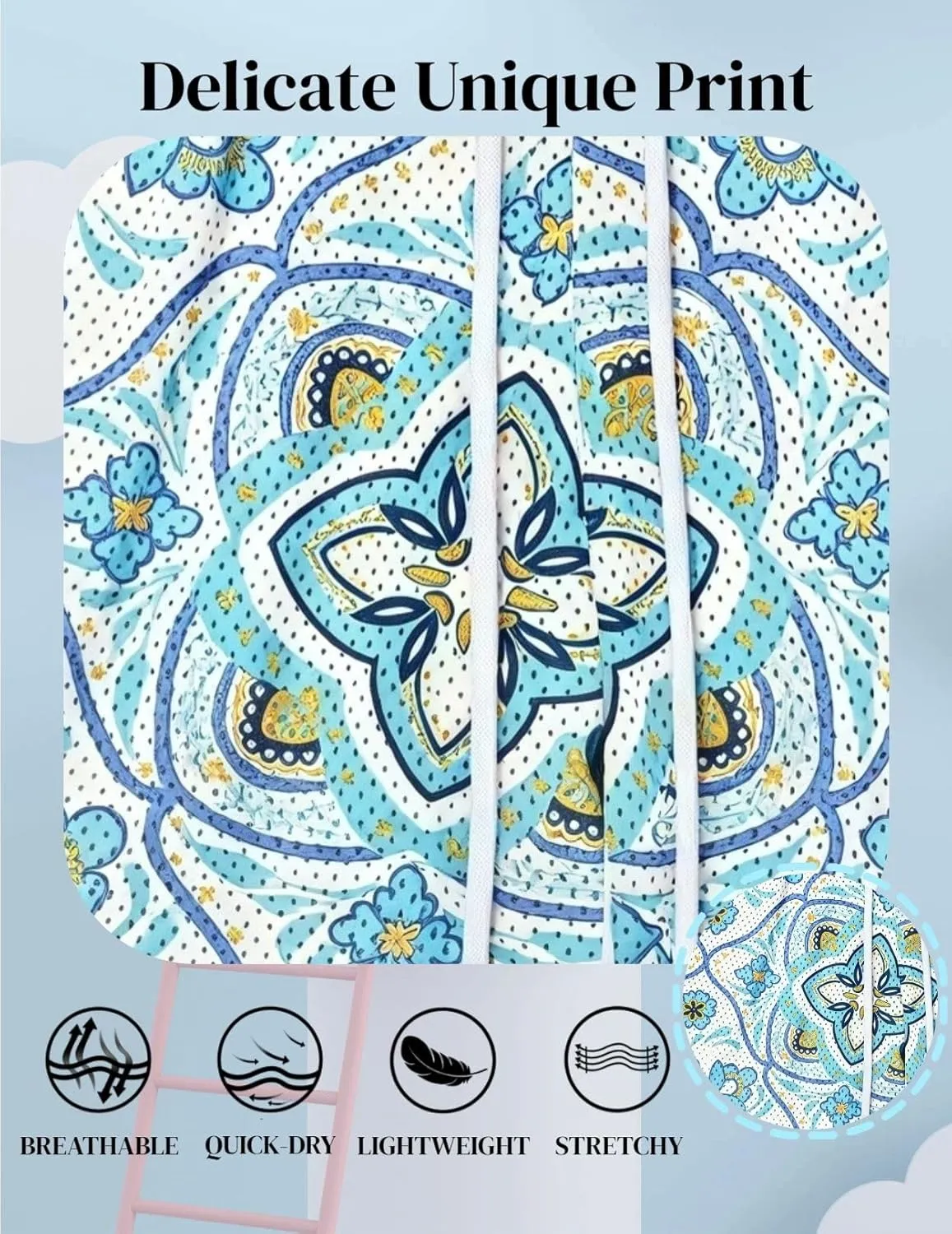 Men's Floral Basketball Shorts 4" Inseam - Lightweight Quick Dry Gym Shorts with Drawstring for Running, Workout & Casual