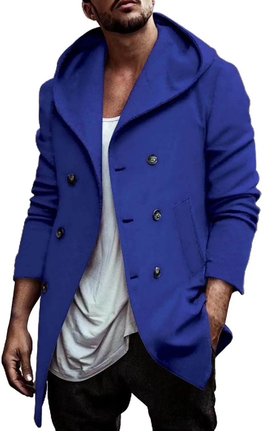 Mens Hoodie Sweatshirt Winter Full Zip Light Weight Fleece Sherpa Lined Warm Jacket Windproof Work Casual Coat Outdoor
