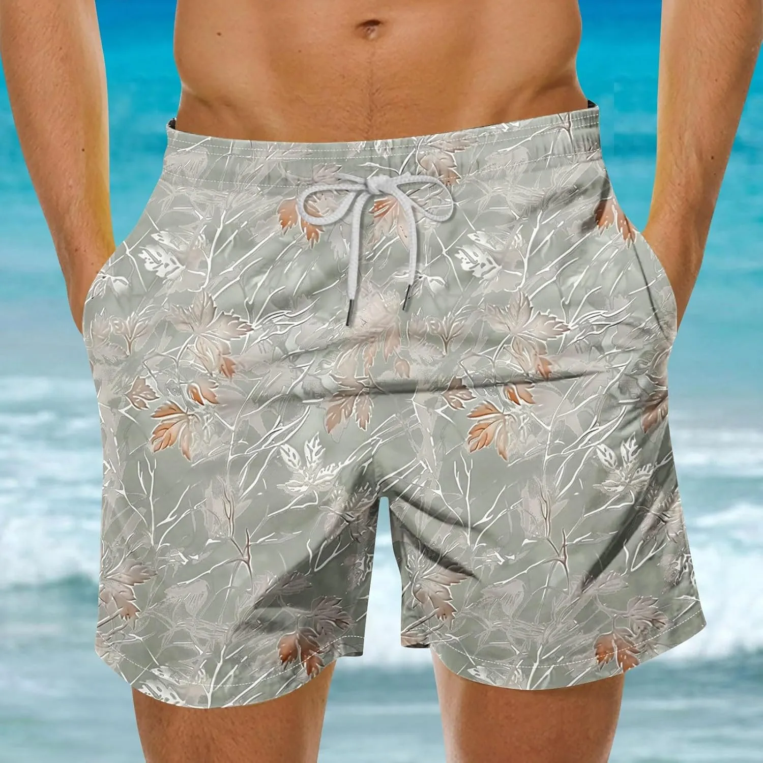 Men's Linen Shorts Shorts Drawstring Waist Athletic Shorts Summer Quick Dry Beach Gym Workout Running Casual Shorts