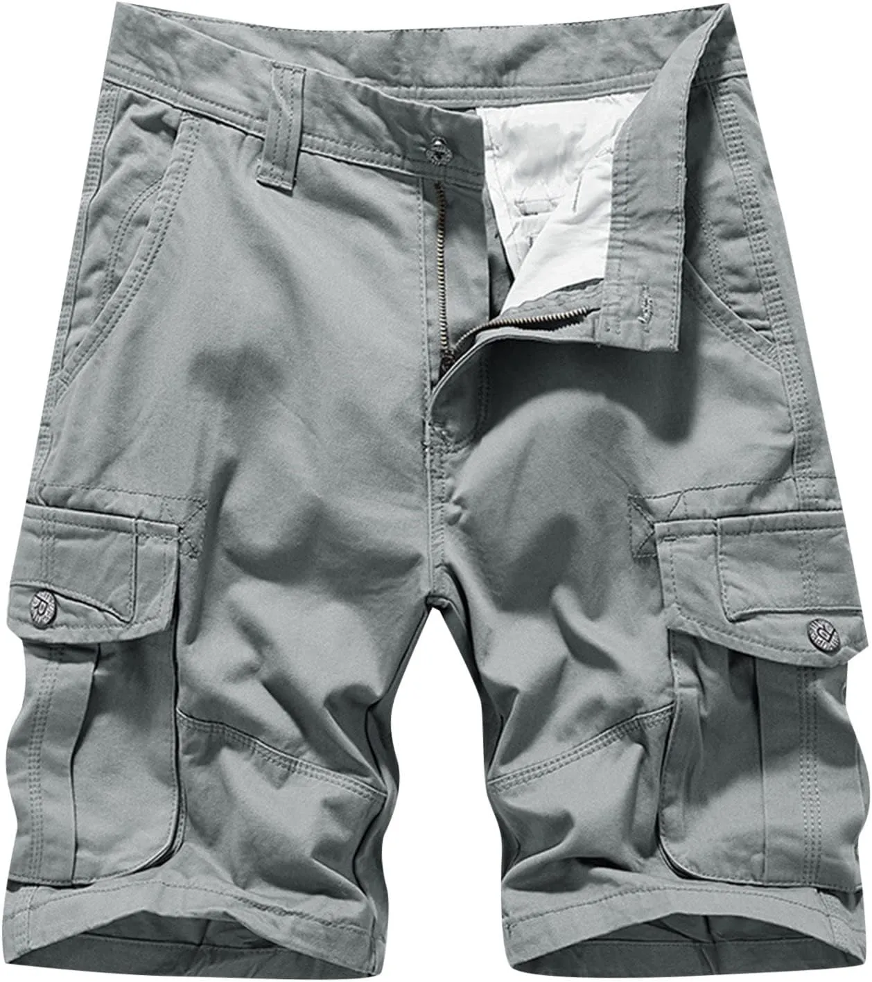 Mens Shorts Casual Cargo, Cargo Shorts Cotton Work Shorts Multi Pocket Casual Comfort Flex Waistband Shorts
