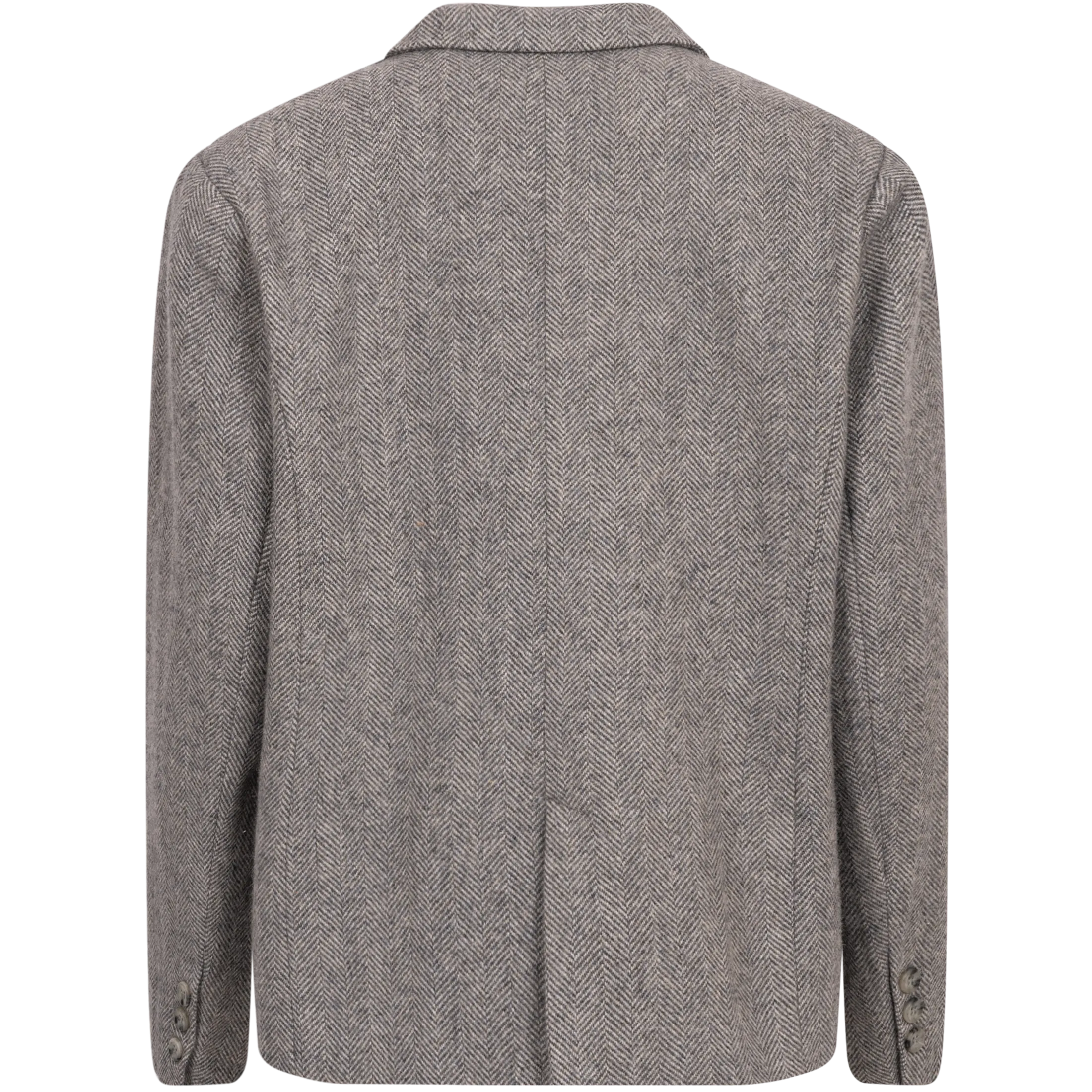 Mya Herringbone Blazer - Light Grey