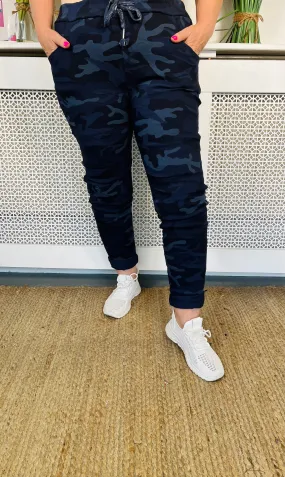 Orchard Camo Magic Trousers - Navy