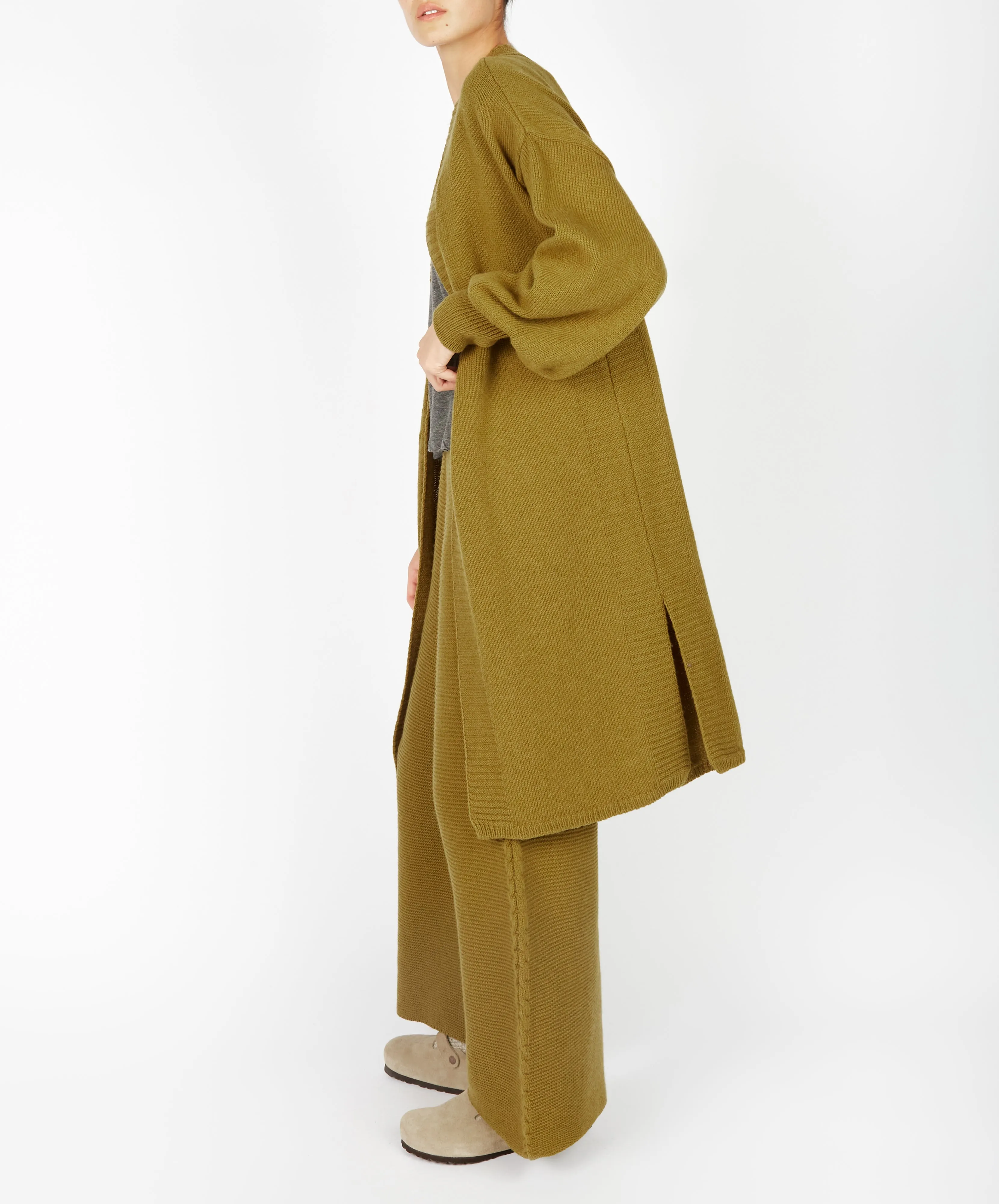 Raven Jersey Cardigan Khaki
