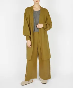 Raven Jersey Cardigan Khaki