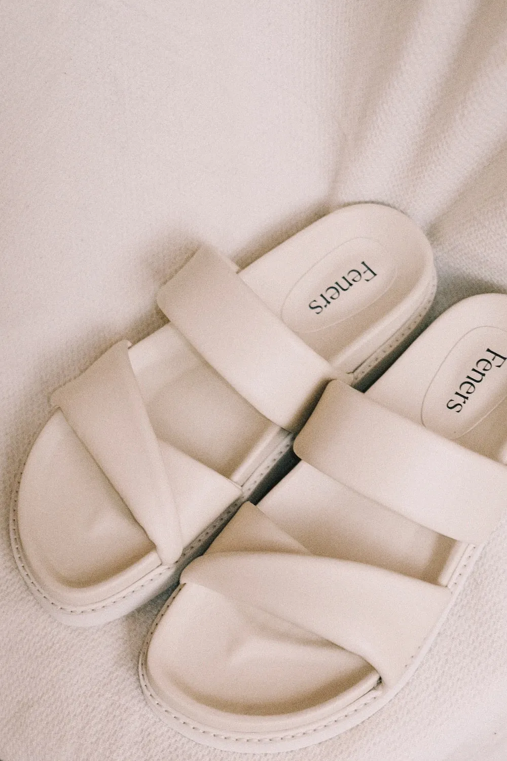 sandal - twist - beige