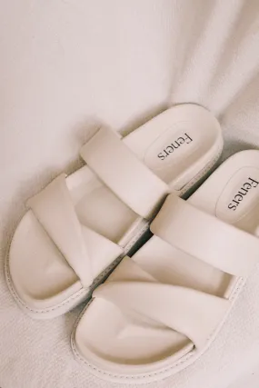 sandal - twist - beige