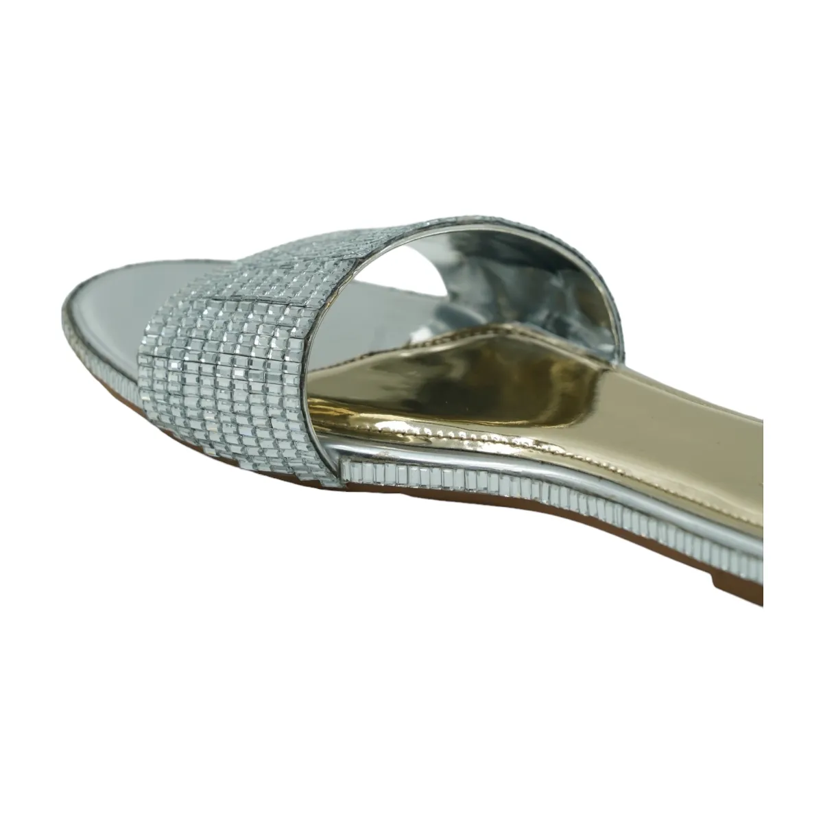 Silver Anastasia Flats