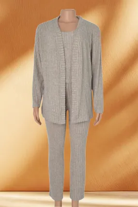 Soft Cardigan 3 Piece Set