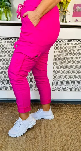 Sutton Cargo Trousers - Hot Pink