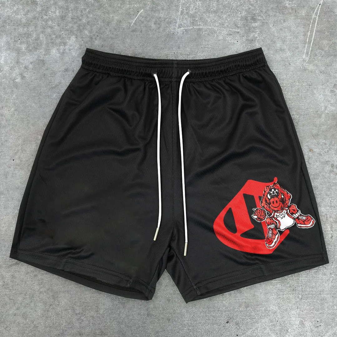 Tide brand print casual retro street shorts
