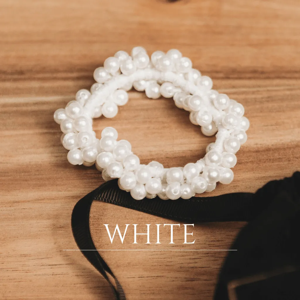 Ultra-Stretchy Pearl Scrunchies