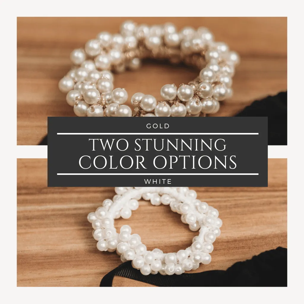 Ultra-Stretchy Pearl Scrunchies
