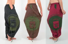 Unisex Spiral Harem Pants