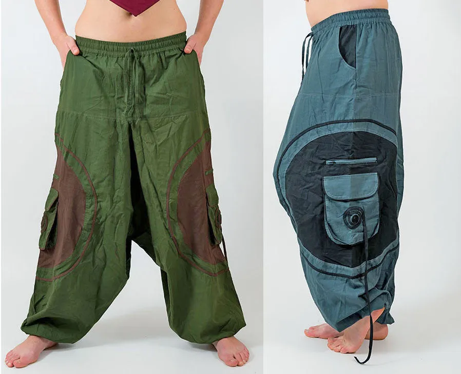 Unisex Spiral Harem Pants