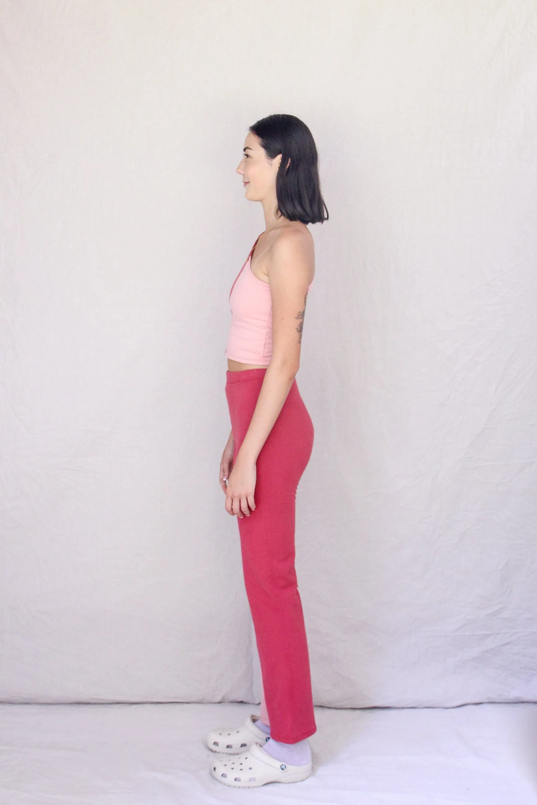 Wave Trousers- Raspberry