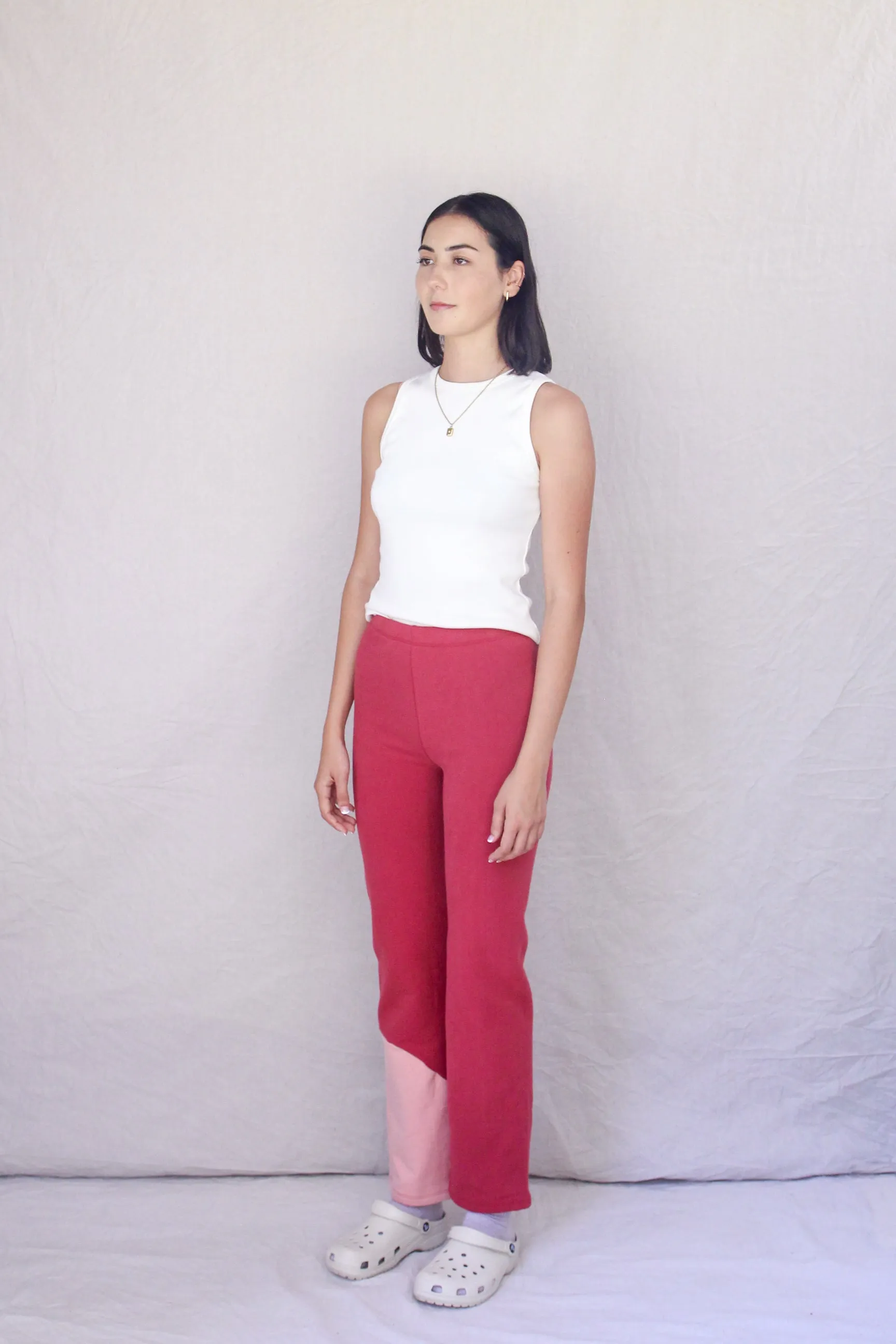 Wave Trousers- Raspberry