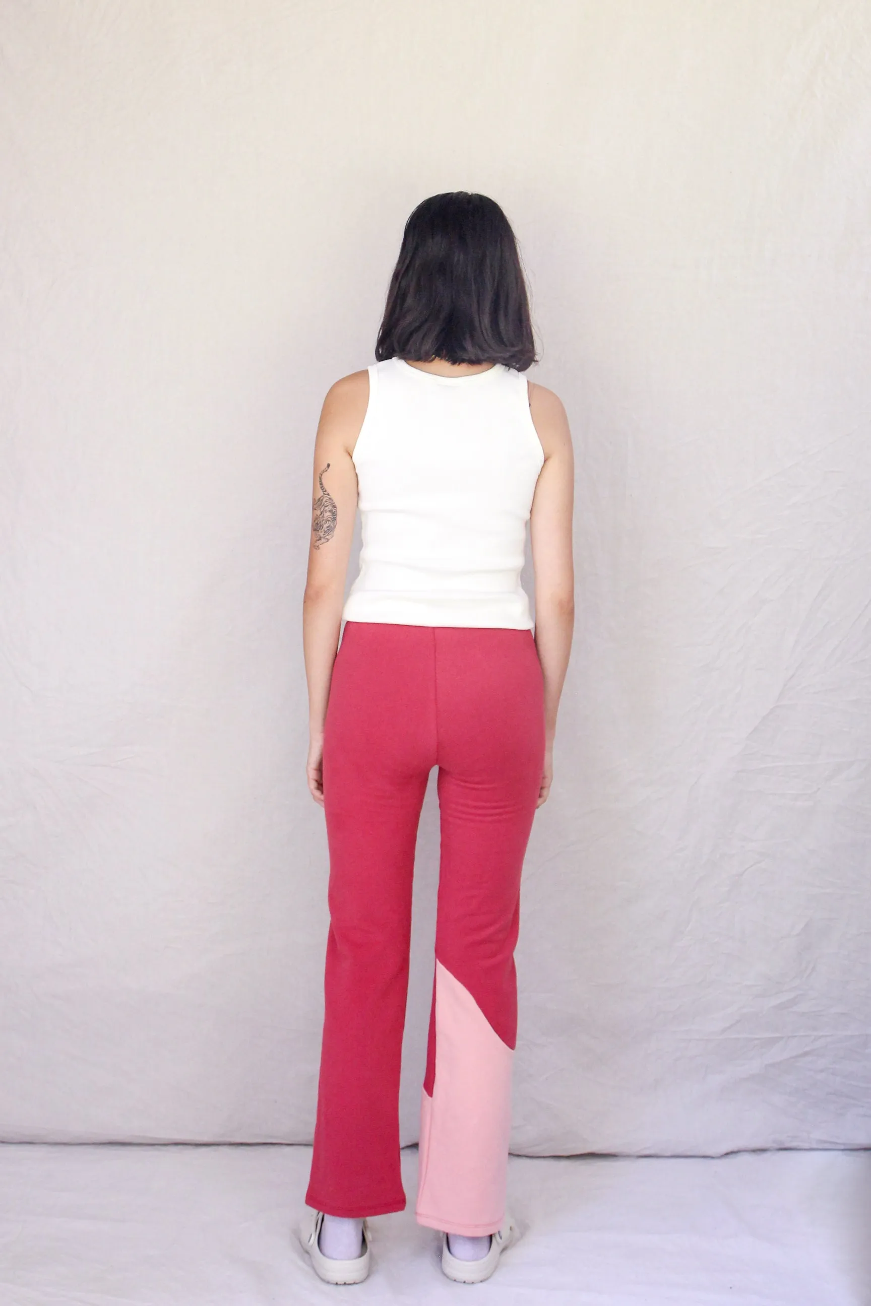 Wave Trousers- Raspberry
