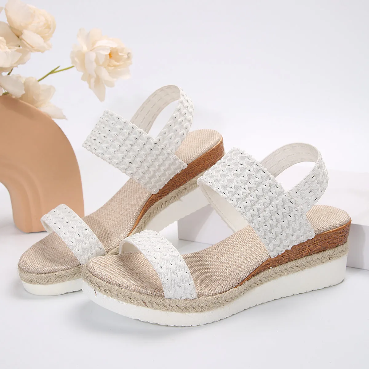 Wedge Sandals with Peep toe Shoes