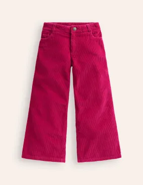 Wide Leg Trouser-Candy Cane Pink