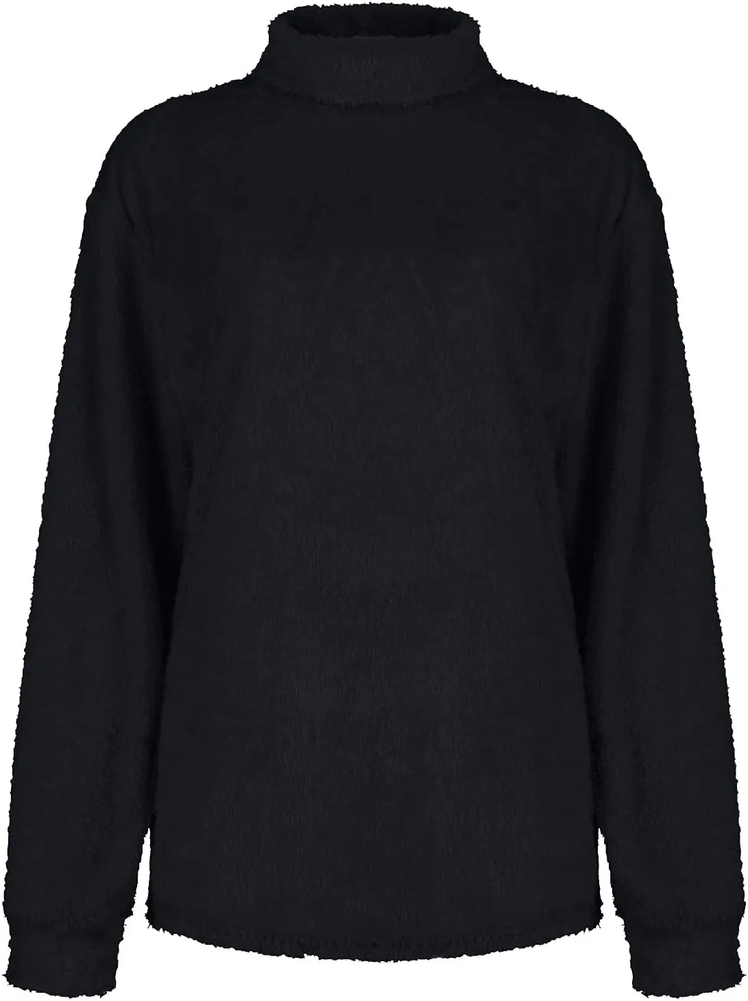 Winter Women's Long Sleeves Cable Knit Sweater Turtleneck Solid Loose Pullover Tops Casual Oversized Tunic Jumper Tops